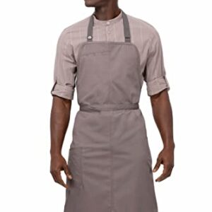 Chef Works Unisex Brio Chef Apron, Mushroom, One Size