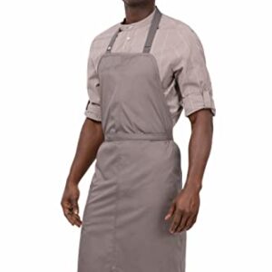 Chef Works Unisex Brio Chef Apron, Mushroom, One Size