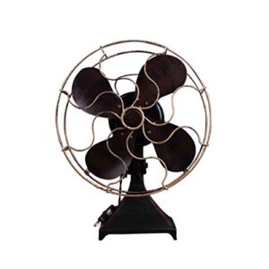 besportble antique fan vintage iron table fan model household casual desktop fan craft photo props for home bedroom dining table decor