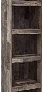 Signature Design by Ashley Derekson Rustic Pier with 3 Adjustable Shelves, Gray Pine