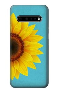 r3039 vintage sunflower blue case cover for lg v60 thinq 5g