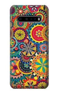 r3272 colorful pattern case cover for lg v60 thinq 5g