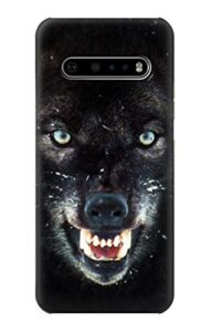 r2823 black wolf blue eyes face case cover for lg v60 thinq 5g