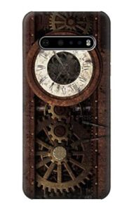 r3221 steampunk clock gears case cover for lg v60 thinq 5g