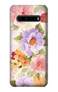 r3035 sweet flower painting case cover for lg v60 thinq 5g