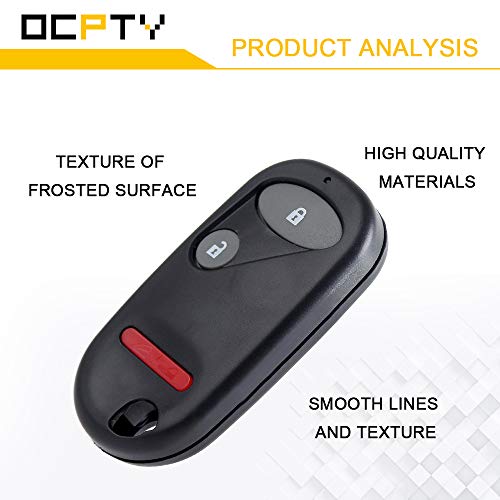 OCPTY 1 X Flip Keyless Entry Remote Control Key Fob Transmitter for 2002-2010 for Honda for Civic for Honda for CR-V for Honda for Element OUCG8D344HA 0UCG8D-344HA G8D344HA 3 Buttons