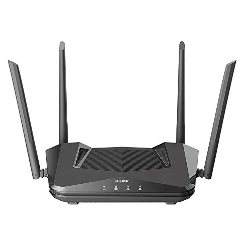 D-Link EXO WiFi 6 Router AX1500 MU-MIMO Voice Control Dual Band Gigabit Gaming Internet Network High Speed Performance WP3 (DIR-X1560-US), Black