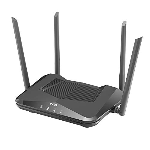 D-Link EXO WiFi 6 Router AX1500 MU-MIMO Voice Control Dual Band Gigabit Gaming Internet Network High Speed Performance WP3 (DIR-X1560-US), Black