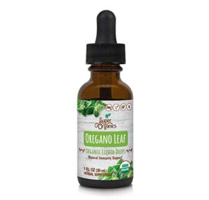 super organics organic oregano liquid drops | non-gmo, kosher, vegan | immunity support, 1 fl oz