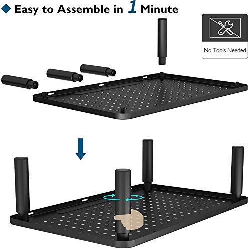 BONTEC 2 Pack Monitor Stand Riser, 3 Height Adjustable Monitor Stand with Pen Holder, Ergonomic Metal Laptop Stand with Cable Management, Great Computer Stand for Laptop, iMac, PC, Printer, 14.5 in