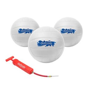 gosports water volleyball 3 pack, great for swimming pools or lawn volleyball games