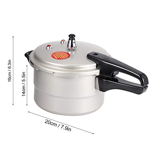 Pressure Cooker, 70Kpa Aluminum Cooking Pot Multifunctional Household Pressure With Steaming Layer Kitchen Cooker Cooking Utensil For Beans Meat Vegetables Soups20Cm