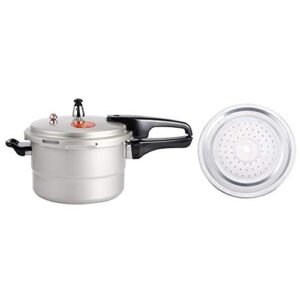 Pressure Cooker, 70Kpa Aluminum Cooking Pot Multifunctional Household Pressure With Steaming Layer Kitchen Cooker Cooking Utensil For Beans Meat Vegetables Soups20Cm