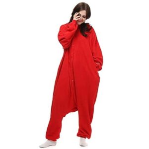 ROYAL WIND womens Pyjamas Cartoon Sleepwear Cosplay Costume Homewear, Red, Medium