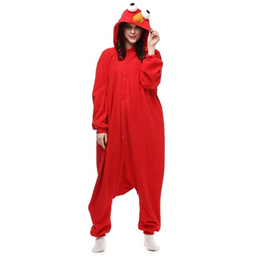 ROYAL WIND womens Pyjamas Cartoon Sleepwear Cosplay Costume Homewear, Red, Medium