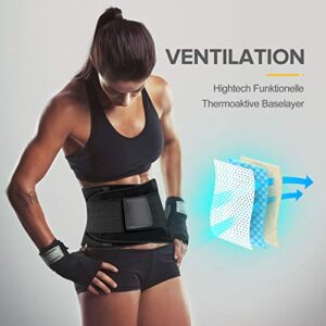 Portzon Waist Trainer for Women Men Weight Loss Everyday wear, Sport Girdle Belt, Waist Sweat Belt Slimmer Body Shaper