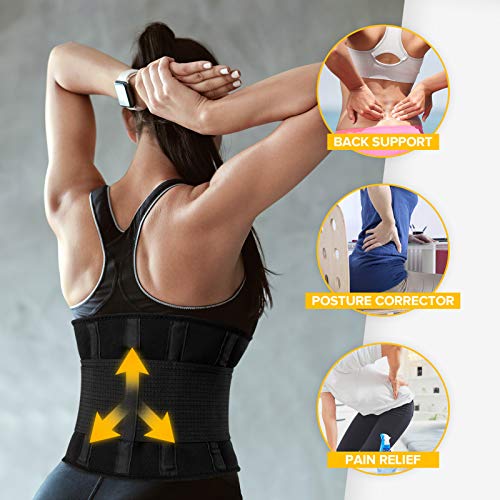 Portzon Waist Trainer for Women Men Weight Loss Everyday wear, Sport Girdle Belt, Waist Sweat Belt Slimmer Body Shaper