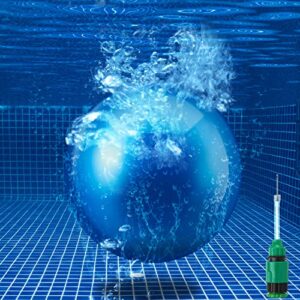 swimming pool underwater ball, pool toys water ball games, 9 inch pool balls with water filling adapter, underwater pool ball for adults teens family pool summer gifts (blue)
