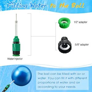 Swimming Pool Underwater Ball, Pool Toys Water Ball Games, 9 Inch Pool Balls with Water Filling Adapter, Underwater Pool Ball for Adults Teens Family Pool Summer Gifts (Blue)