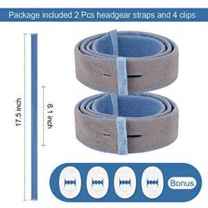 Replacement Headgear Straps for ResMed Airfit P10 Nasal Pillow Mask Holder Included 2 Super Elastic Straps & 4 Adjustment Clips