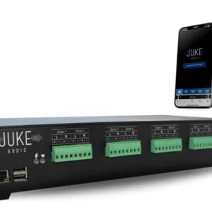 Juke-6 | 6 Zone, 12 Channel, Audio Amplifier with Wirless Streaming | | Compatible with Apple & Android | Whole Home Audio System