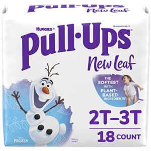 pull-ups new leaf boys' disney frozen potty training pants, 2t-3t (16-34 lbs), 18 ct