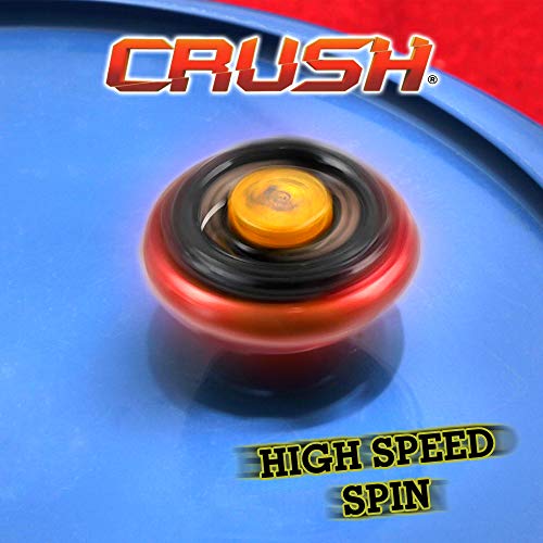 Crush Blades Metal Fusion Starter Set with 1 Battle Top Mercury Anubius 85XF, 1 Launcher, Metal Wheel, Track and Base, Duel Spinning Game for Kids Aged 8 and Above