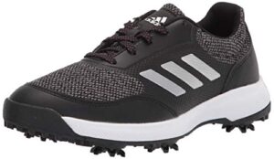 adidas womens w tech response 2.0 golf shoe, black/silver/grey, 8.5 us