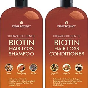 Hair Growth Shampoo Conditioner Set - An Anti Hair Loss Biotin Shampoo and Conditioner with DHT blockers to fight Hair Loss For Men and Women, All Hair types, Sulfate Free - 2 x 16 fl oz