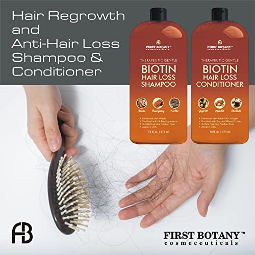 Hair Growth Shampoo Conditioner Set - An Anti Hair Loss Biotin Shampoo and Conditioner with DHT blockers to fight Hair Loss For Men and Women, All Hair types, Sulfate Free - 2 x 16 fl oz