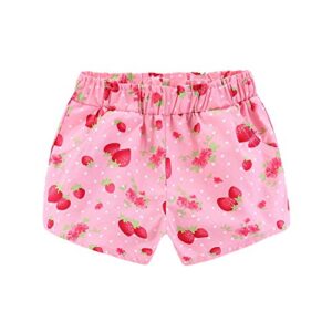 Mud Kingdom Watermelon Toddler Girl Outfits Backless 5T Fruit Pattern Pink