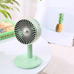 JXILY Portable Personal Fan Vintage Design Aircraft Engine Look Desk Fans Won't Take Too Much Space Lightweight Easy to Use, Pink