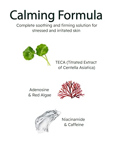 Madeca Derma 10 Pack Revitalizing Mask for Women (Pack of 1) - Face Mask Sheet Korean Skincare - Hydrating Facial Mask for All Skin Types - Instant Repairing & Moisturizing with Soothing Centella Asiatica, Adenosine, Red Algae, Niacinamide & Caffeine