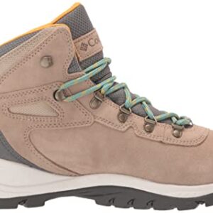 Columbia Women’s Newton Ridge Plus Waterproof Amped Hiking Boot, Waterproof Leather, Oxford Tan/Dusty Green, 9