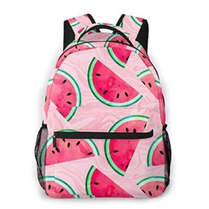dujiea backpacks for kids pink watermelon slice waterproof book bags for laptop, women casual daypacks school rucksack travel backpack for children toddler 1th- 6th grade girls boys