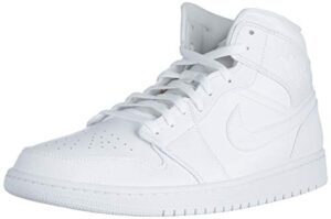 nike men's high-top sneakers, white white white, 10.5