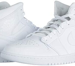 Nike Men's High-Top Sneakers, White White White, 10.5