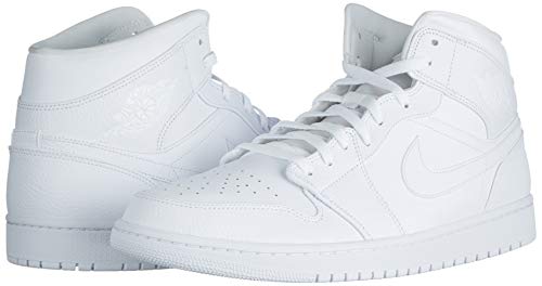 Nike Men's High-Top Sneakers, White White White, 10.5