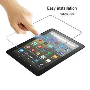 Ailun Screen Protector for Amazon Kindle Fire HD 8/Fire HD 8 Plus/Fire HD 8 Kids/Fire HD 8 Kids Pro [8 inch] 2022&2020 Released 0.33 MM Premium Tempered Glass, Ultra Clear,Anti-Scratches,Case Friendly