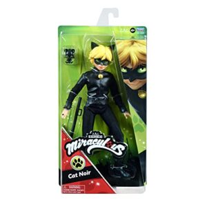 Miraculous Cat Noir Action Doll, 11 inches , Black