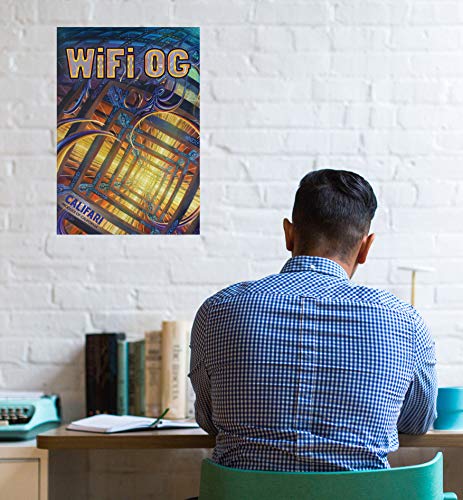 Califari WiFi OG: Vivid Strain Art Wall Poster, Decor for a Home, Dorm, Store, Dispensary, or Smoke Shop - 13" x 19" Lithograph Print