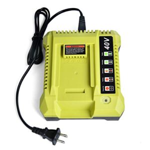 kunlun op401 40-volt lithium-ion battery charger for ryobi 40v op4050a op4026 op40601 op4040 op4030 op4015 op40201 li-ion battery