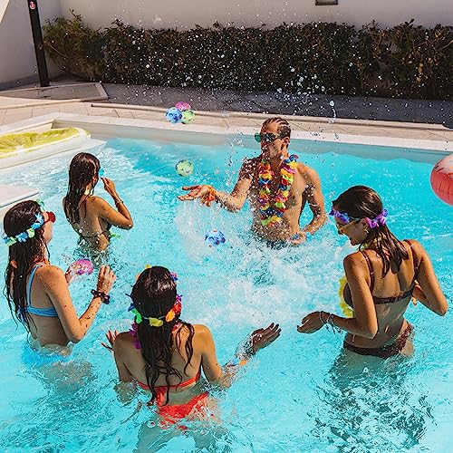 The Dreidel Company Splash Water Bouncing Ball, Outdoor Pool Water Activity Fun Toy, Birthday Party Events, Gatherings, 3" (3-Pack)