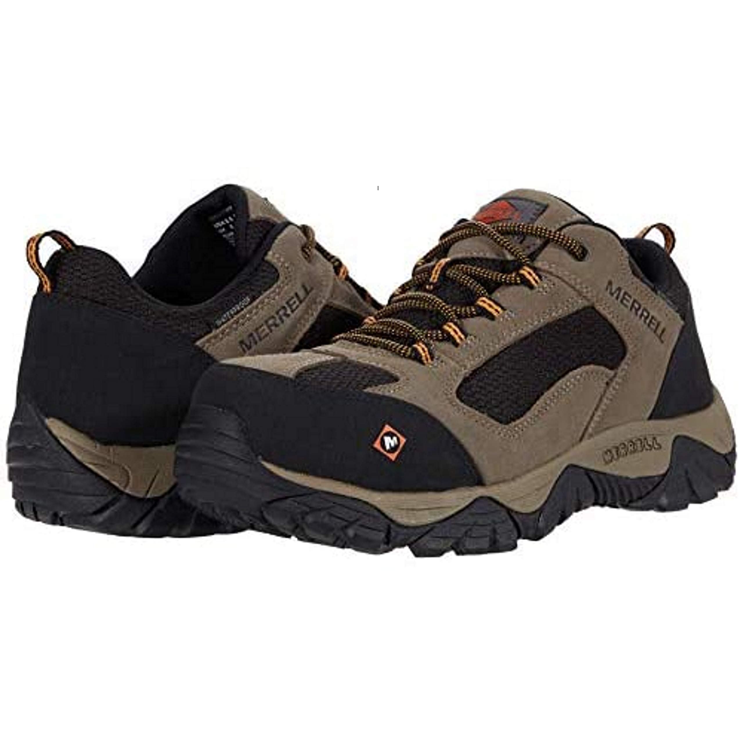 Merrell Work Moab Onset Waterproof Composite Toe Walnut 11 W