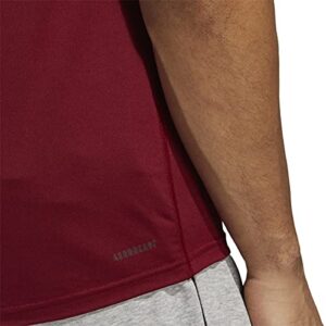 Mens Adidas Collegiate Burgundy/White Creator Short Sleeve T-Shirt - S