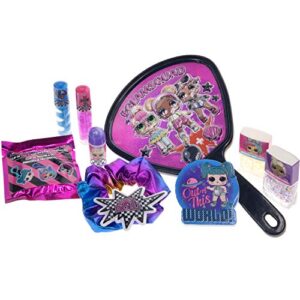 L.O.L. Surprise! Townley Girl Backpack Cosmetic Makeup Set 10 Pieces, Including Lip Gloss, Nail Polish, Scrunchy, Mirror and Surprise Keychain, Ages 5+ Perfect for Parties, Sleepovers and Makeovers