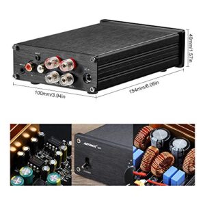 AIYIMA A07 TPA3255 Power Amplifier 300Wx2 HiFi Class D Stereo Digital Audio Amp Mini 2 Channel Amplifier for Passive Speaker Desktop Bookshelf Home Theater System with DC 32V Power Adapter