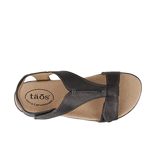 Taos Footwear Women's The Show Black Sandal 9 M