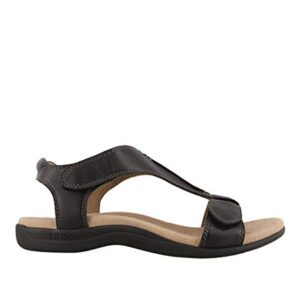 Taos Footwear Women's The Show Black Sandal 9 M