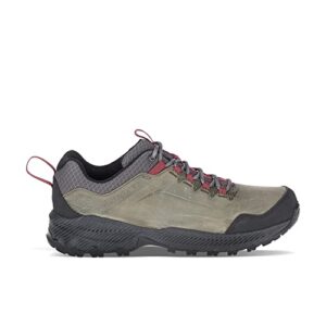 merrell men's forestbound hiking shoe, grey, 10